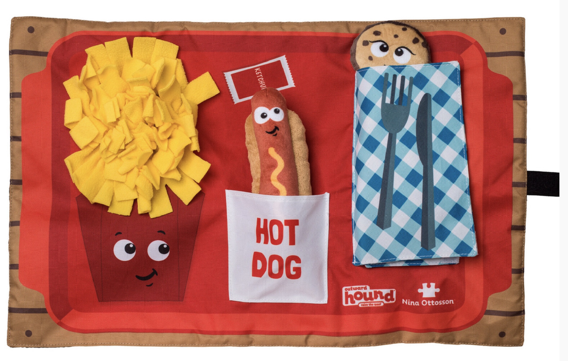 Nina Ottosson Snuffle Puzzle Mat For Dogs - Fast Food